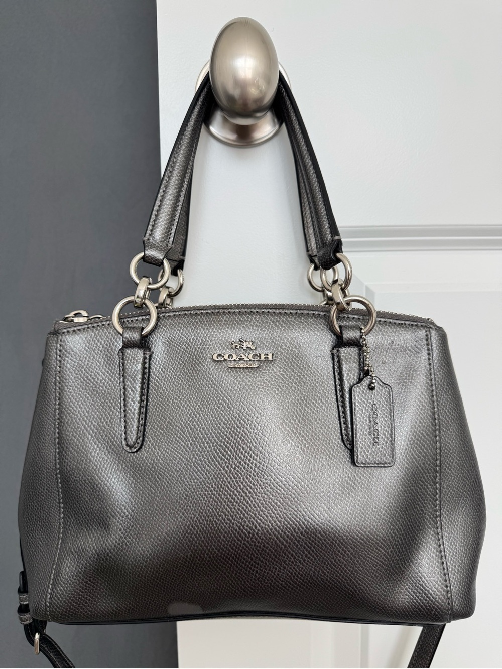 Coach Mini Christie F23337 Metallic Satchel